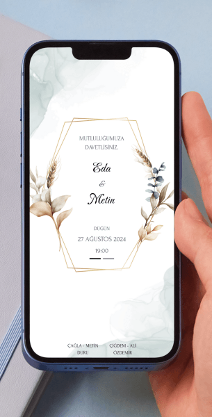 Düğün Davetiye Tasarımı Düğün - 15