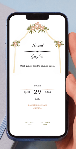 Düğün Davetiye Tasarımı Düğün - 21
