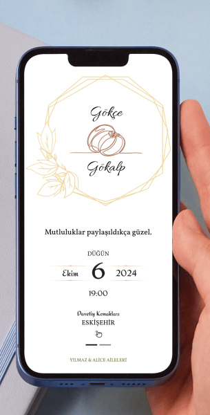 Düğün Davetiye Tasarımı Düğün - 22